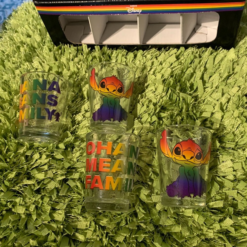 Disney Rainbow Collection Shot Glasses (New)